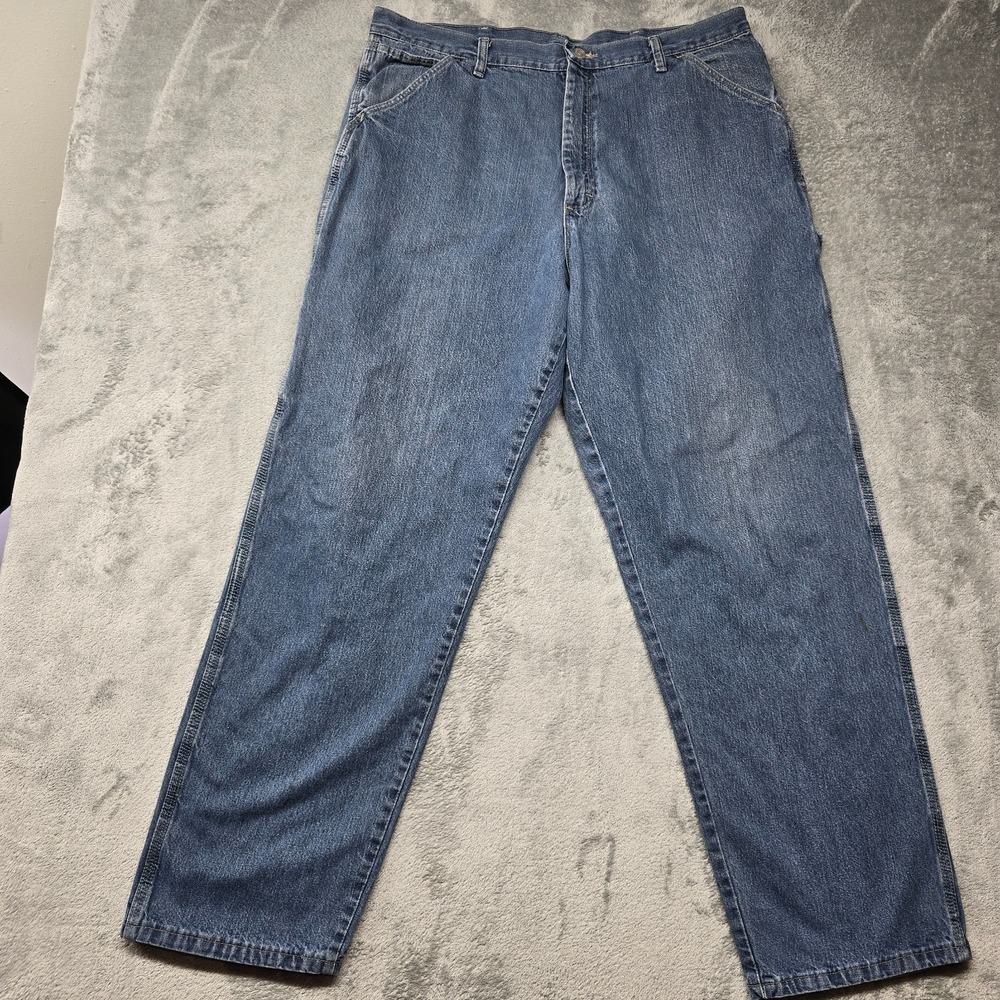 Wrangler Originals Carpenter Jeans Mens 38x32‎ Low Rise Casual Denim Workwear